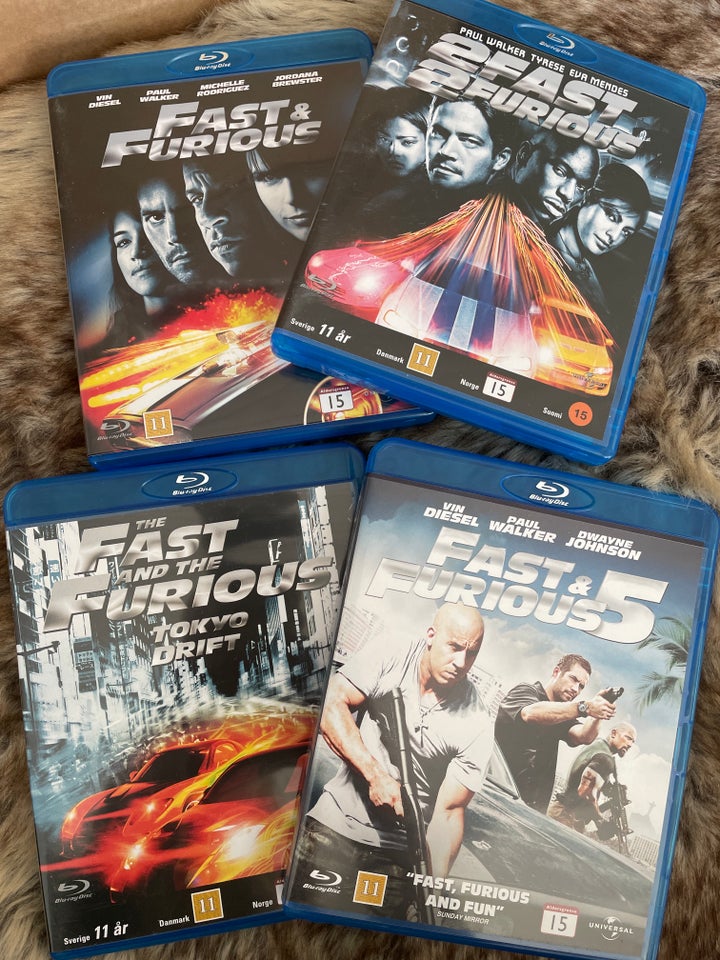 Fast and Furious box, Blu-ray,