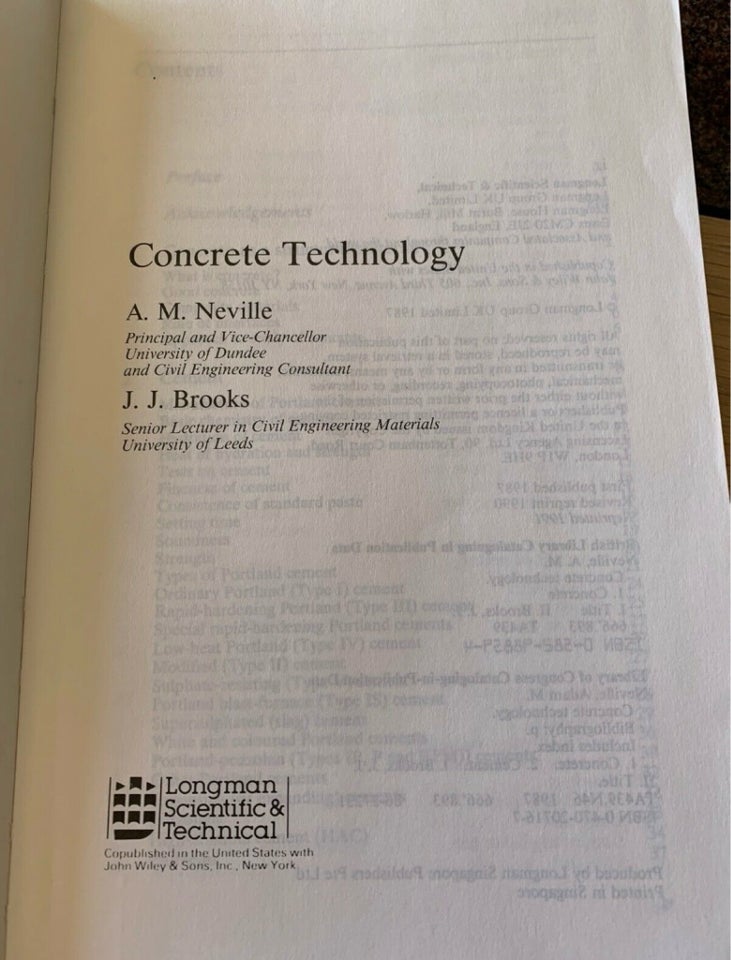 Concrete Technology, Revised,