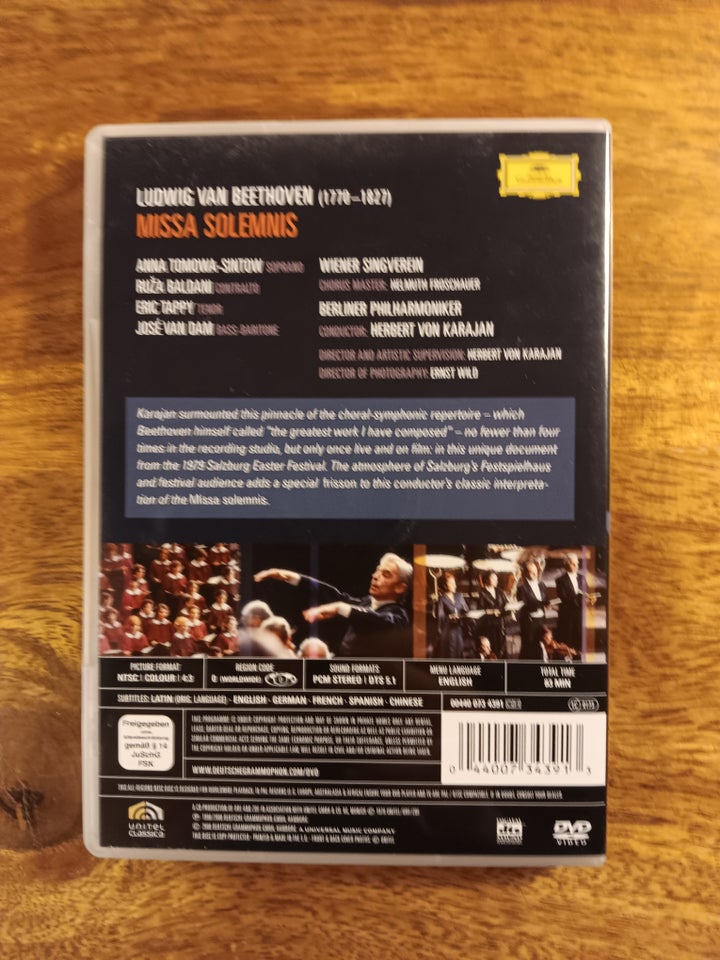 Beethoven: Missa Solemnis, DVD,