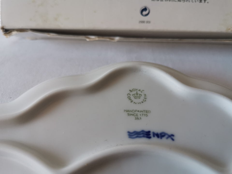 Porcelæn KK Blå Palmette Asiet