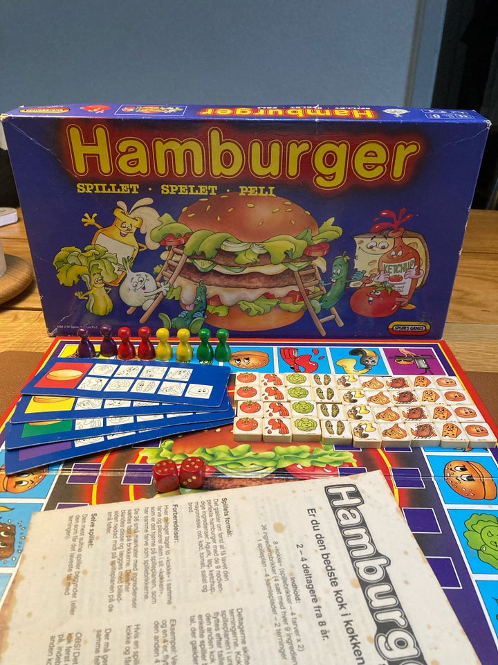 Hamburger spillet, brætspil