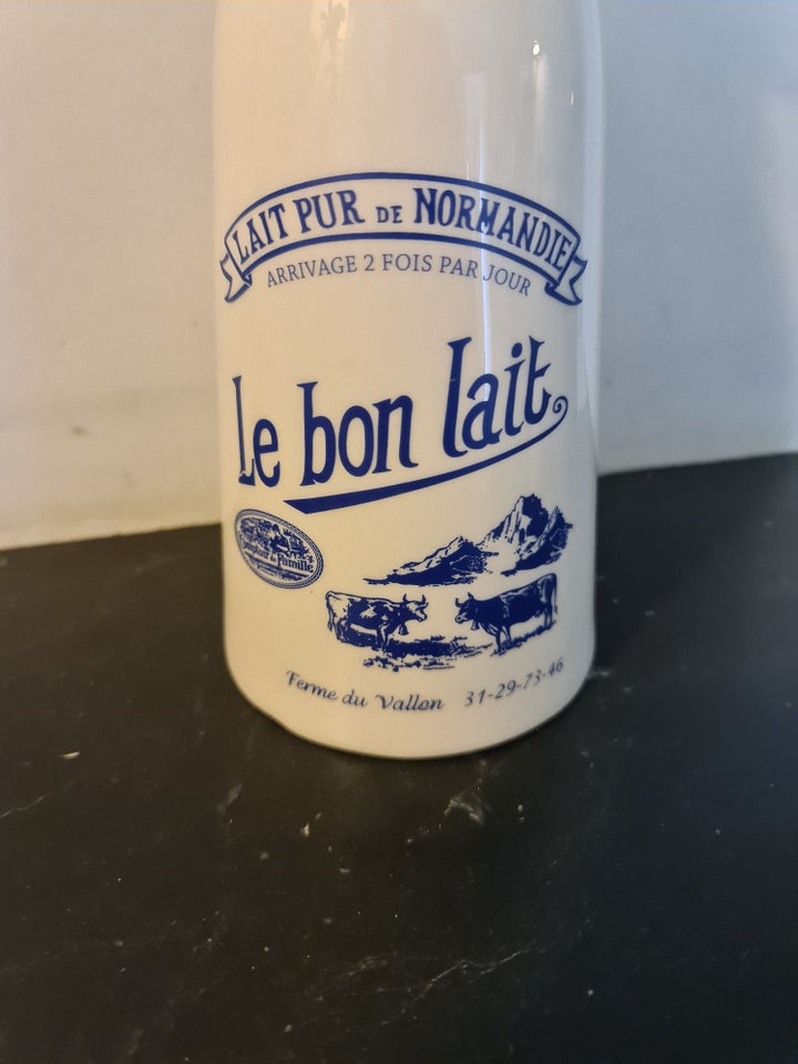 Glas Fransk mælkeflaske Fransk