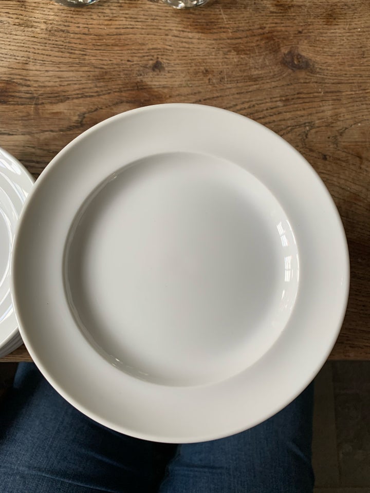 Porcelæn Kagetallerken Hvidpot