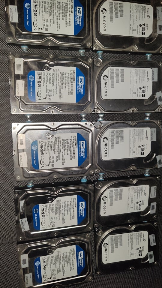 Seagate og Western Digital, 250 GB,