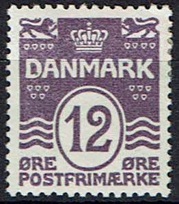 Danmark, ustemplet, bogtryk