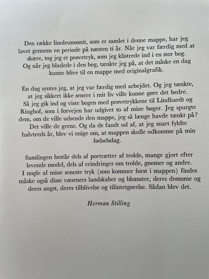 Andet, Herman Stilling, motiv: