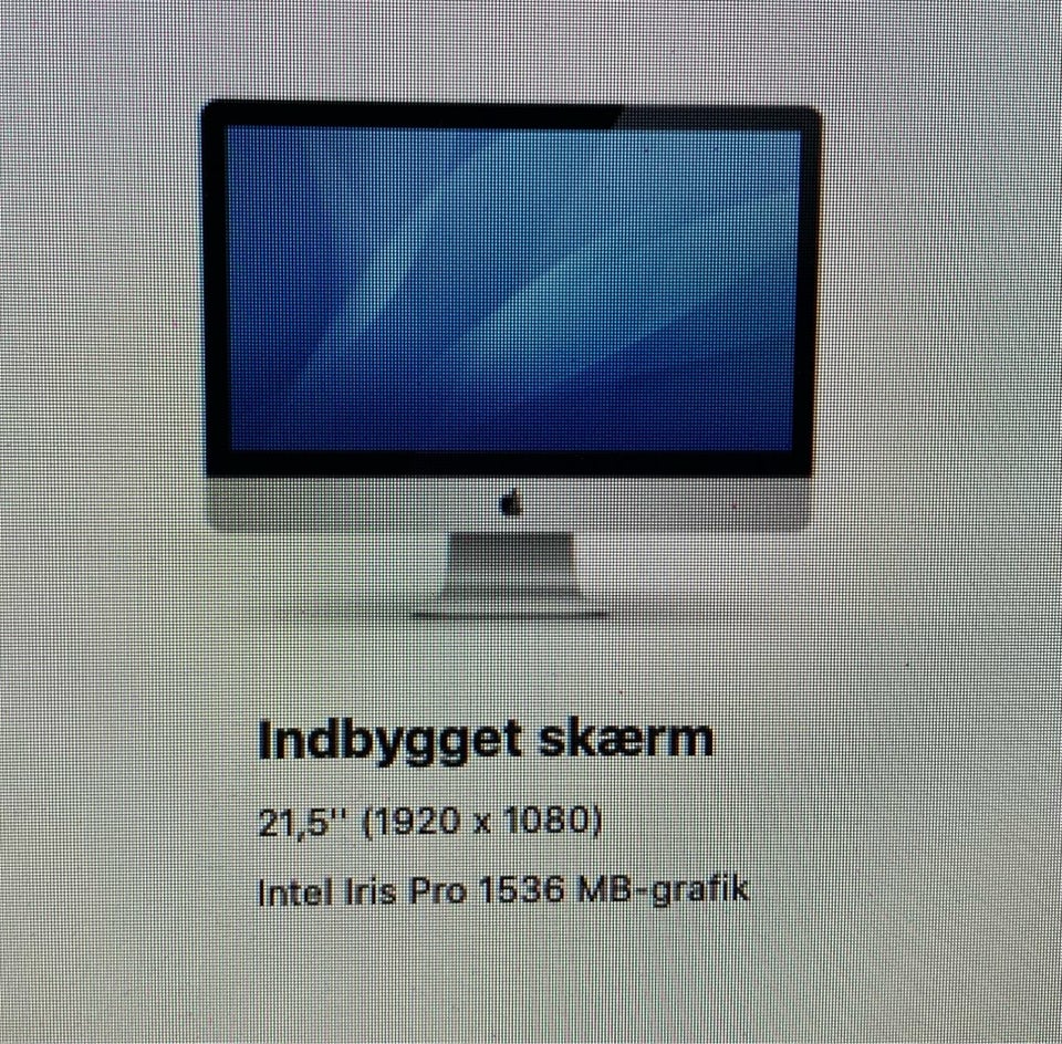 iMac IMac 215’ Late 2013 27 GHz