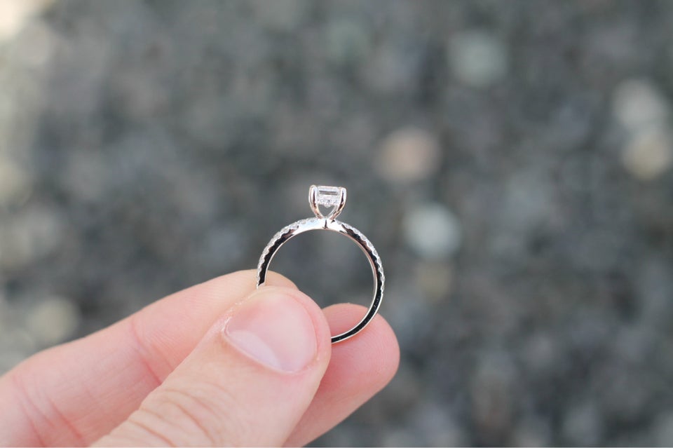 Ring, diamant, 1 ct diamant ring