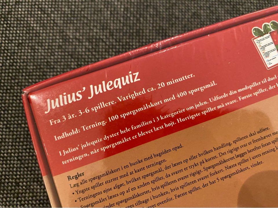 Julius’ julequiz, Helt nyt! Quiz om