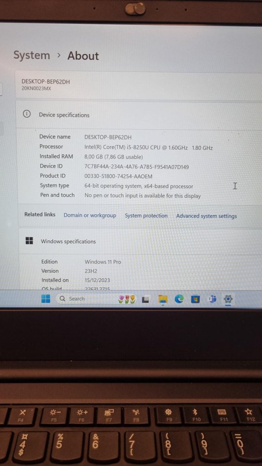 Lenovo Thinkpad E480, i5-8250U