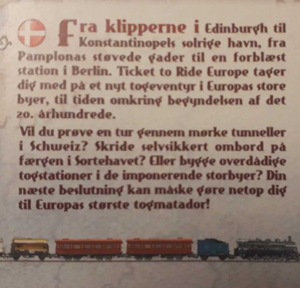 Ticket to ride - Europe, brætspil