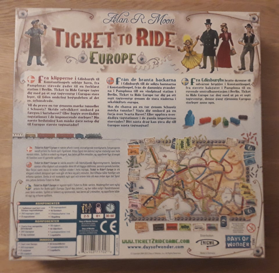 Ticket to ride - Europe, brætspil