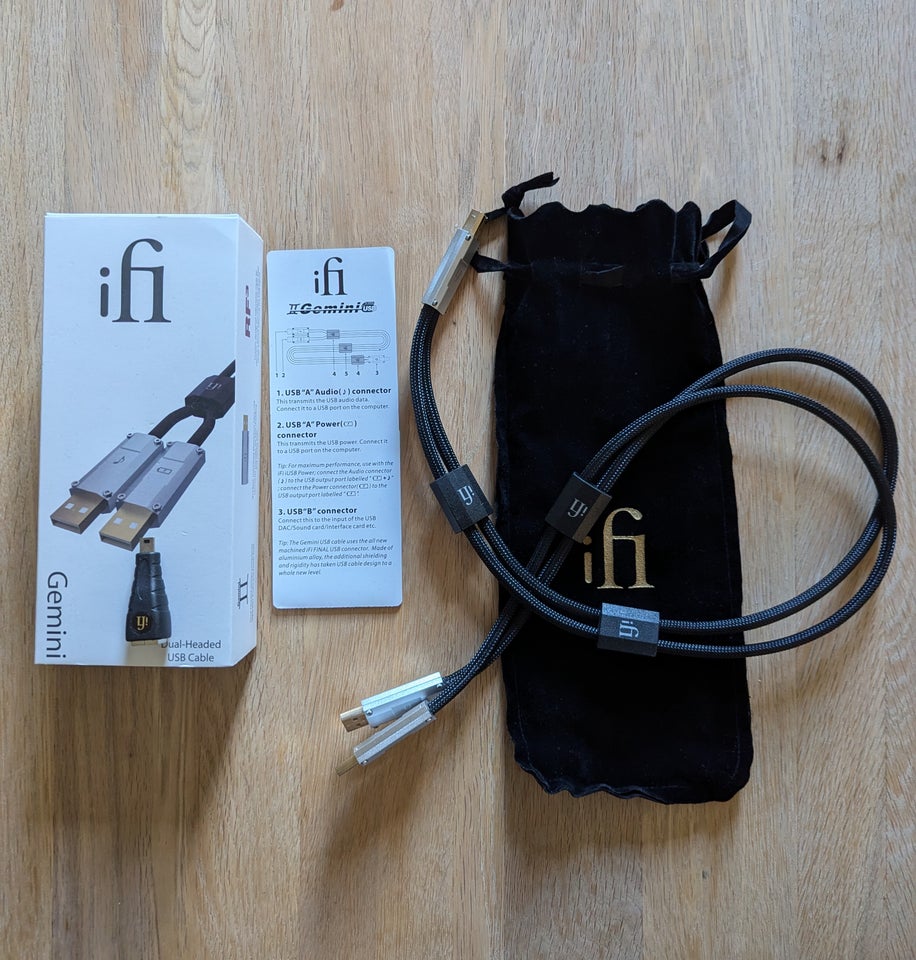 Audiokabel, Ifi Gemini, 0.7 m.