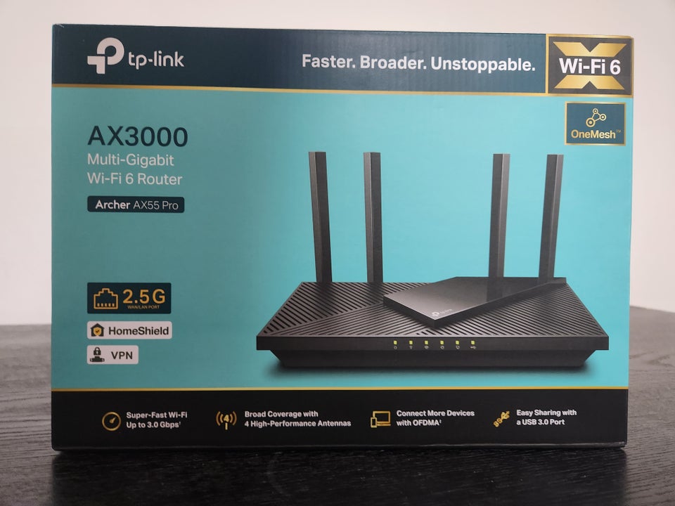 Router, TP-Link AX3000, Perfekt