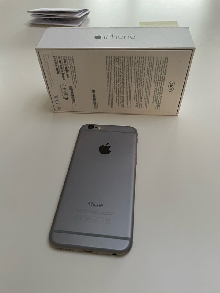 iPhone 6, 64 GB, sort