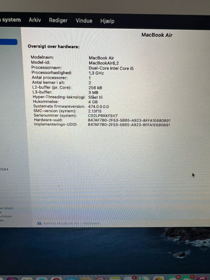 MacBook Air A1466 13 GHz