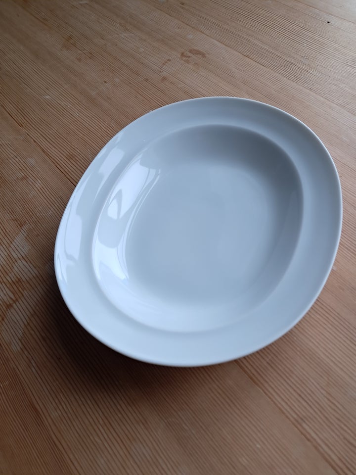 Porcelæn, fad, Hvid koppel