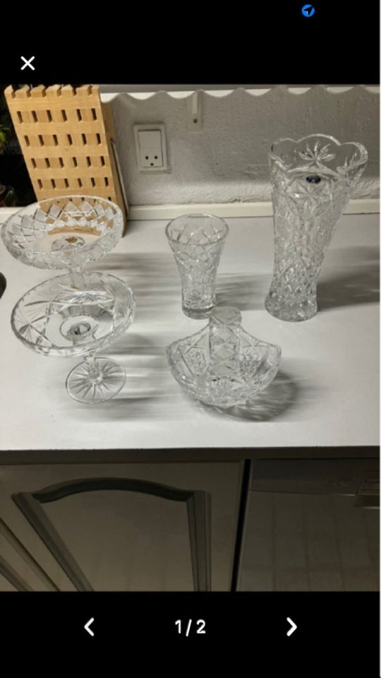 Glas Vase opsats