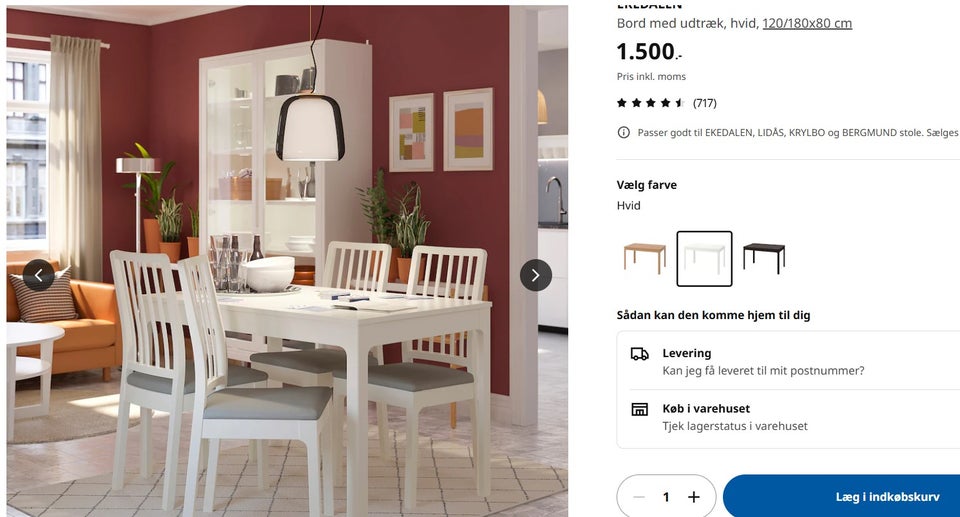 Spisebord, Træfiner, Ikea