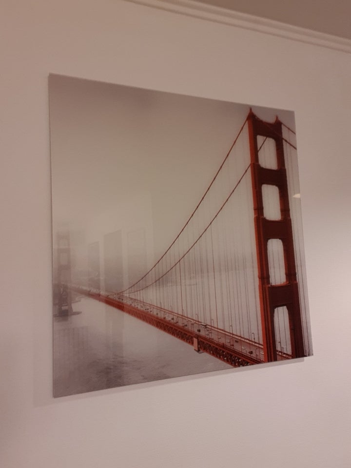 Foto i glas, motiv: Golden Gate