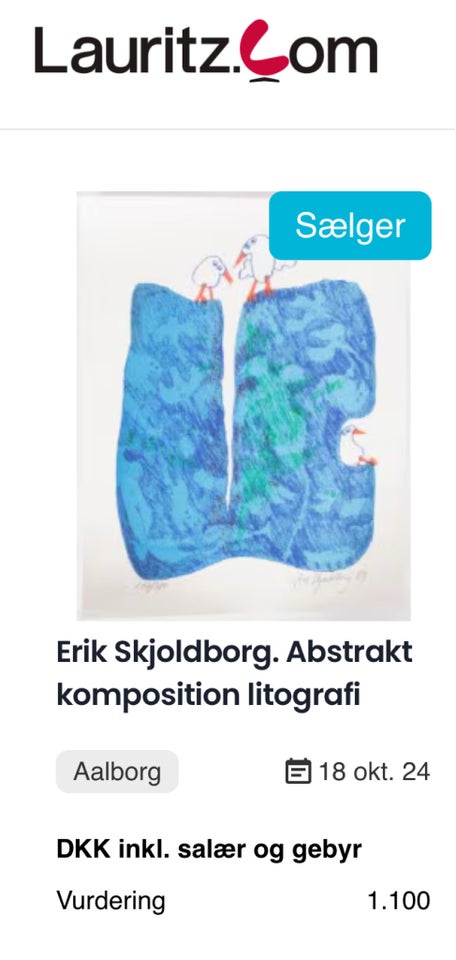 Litografi, Erik Skjoldborg,