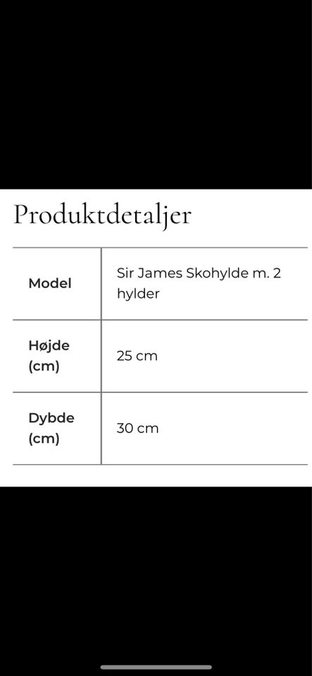 Skohylde LASTEIN - Sir James