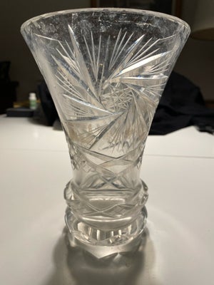 Glas Vase i krystal