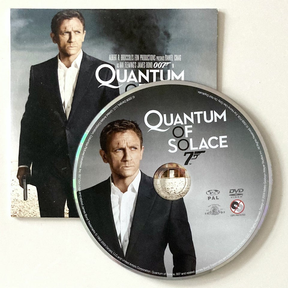 Quantum of Solace, DVD, action