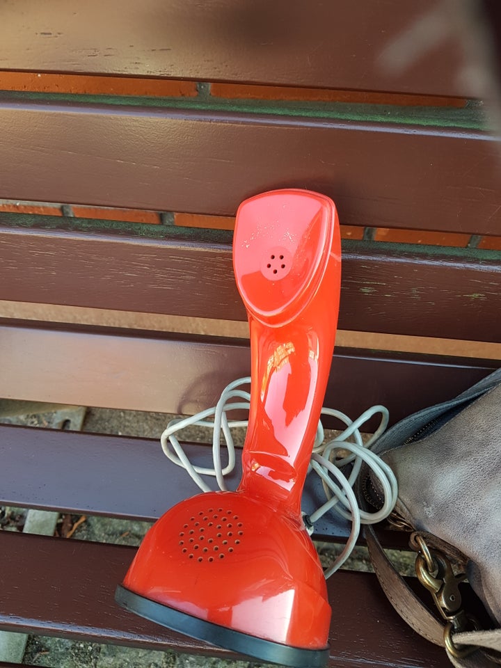 Rød ericsson telefon den gamle