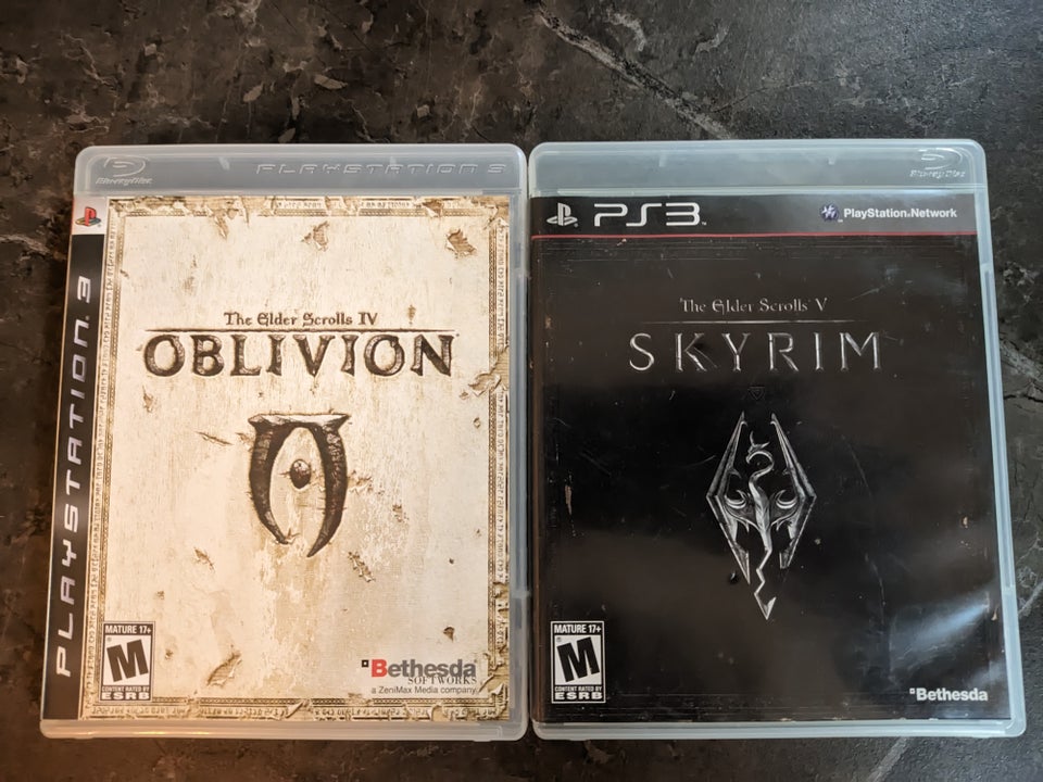 Oblivion og Skyrim, PS3