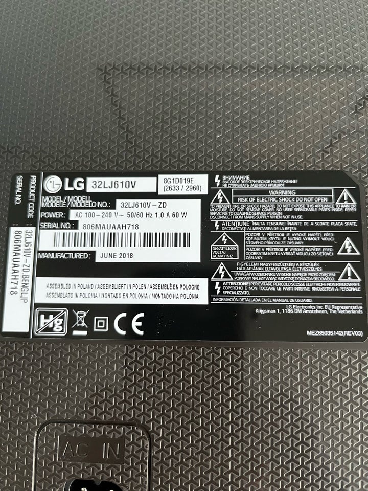 andet, LG, 32Lj610V-ZD