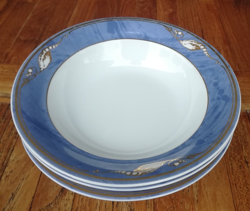 Porcelæn Lille dyb 18 cm Blå