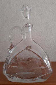 Glas Vinkaraffel med prop