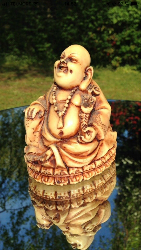 Skøn gammel Happy Buddha