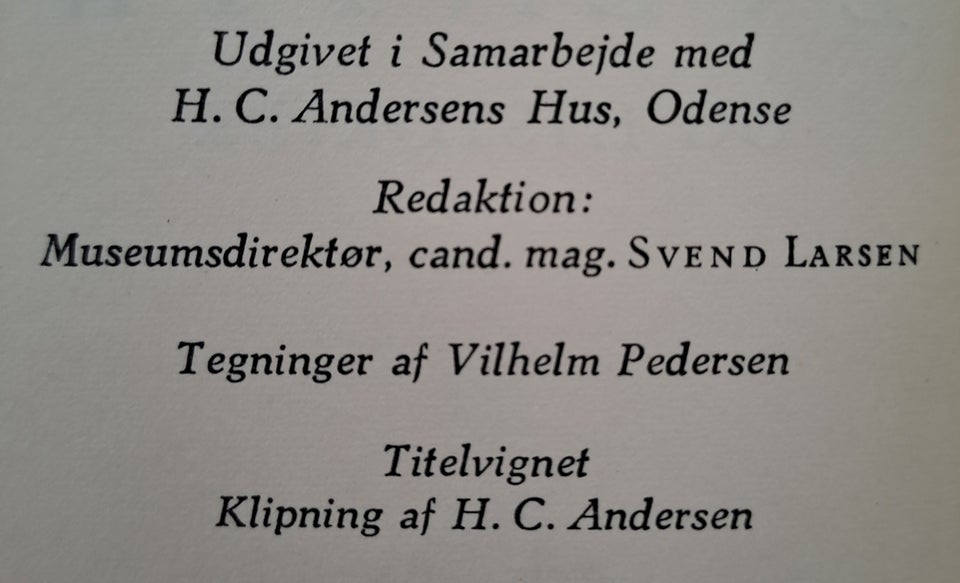 Eventyr og historier, H. C.