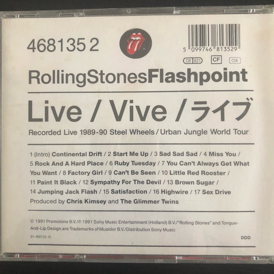 The Rolling Stones : Flashpoint ,