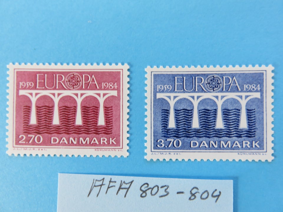 Danmark, postfrisk, AFA 803/804