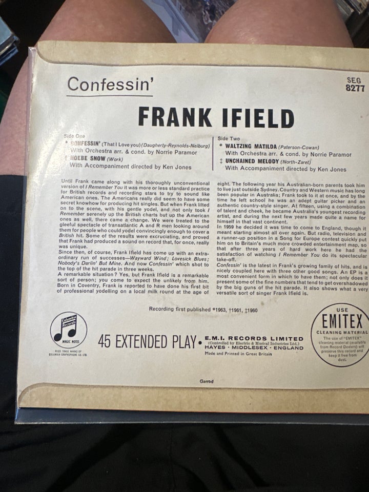 EP, Frank ifield