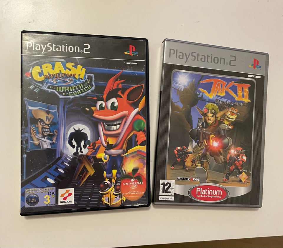 Crash bandicoot, Jak, PS2