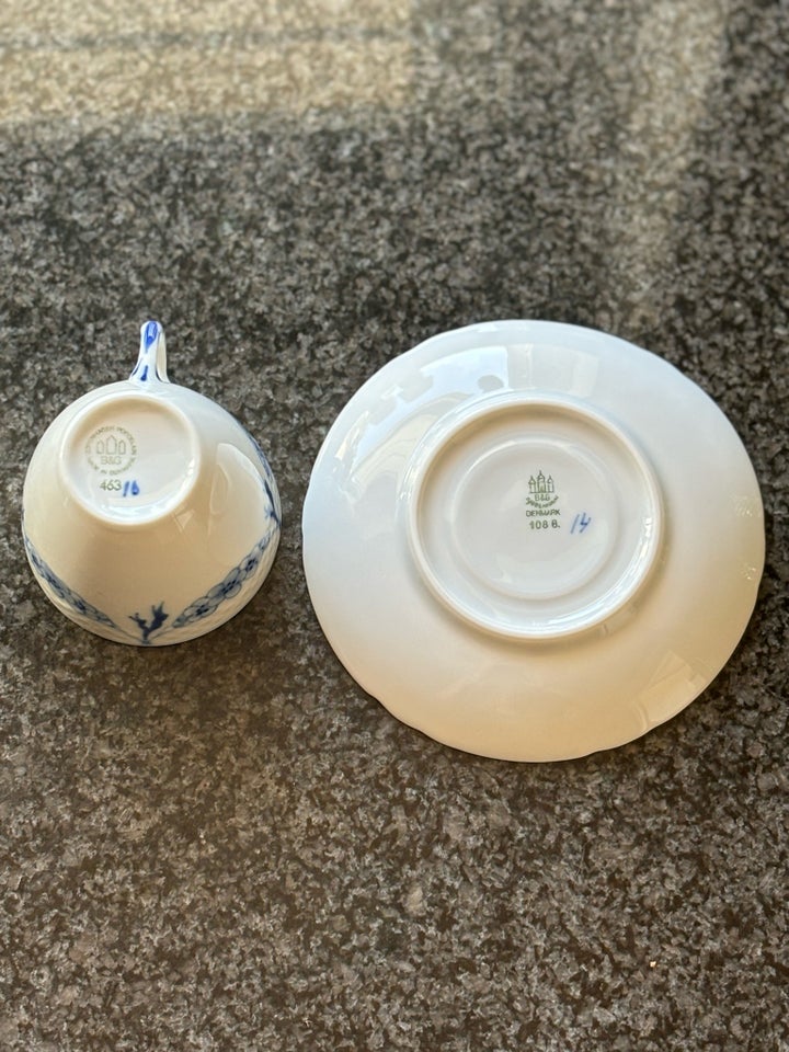 Porcelæn Moccakop og underkop