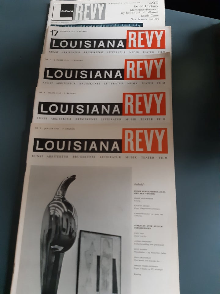 5 STK. LOUISIANA REVY, emne: kunst