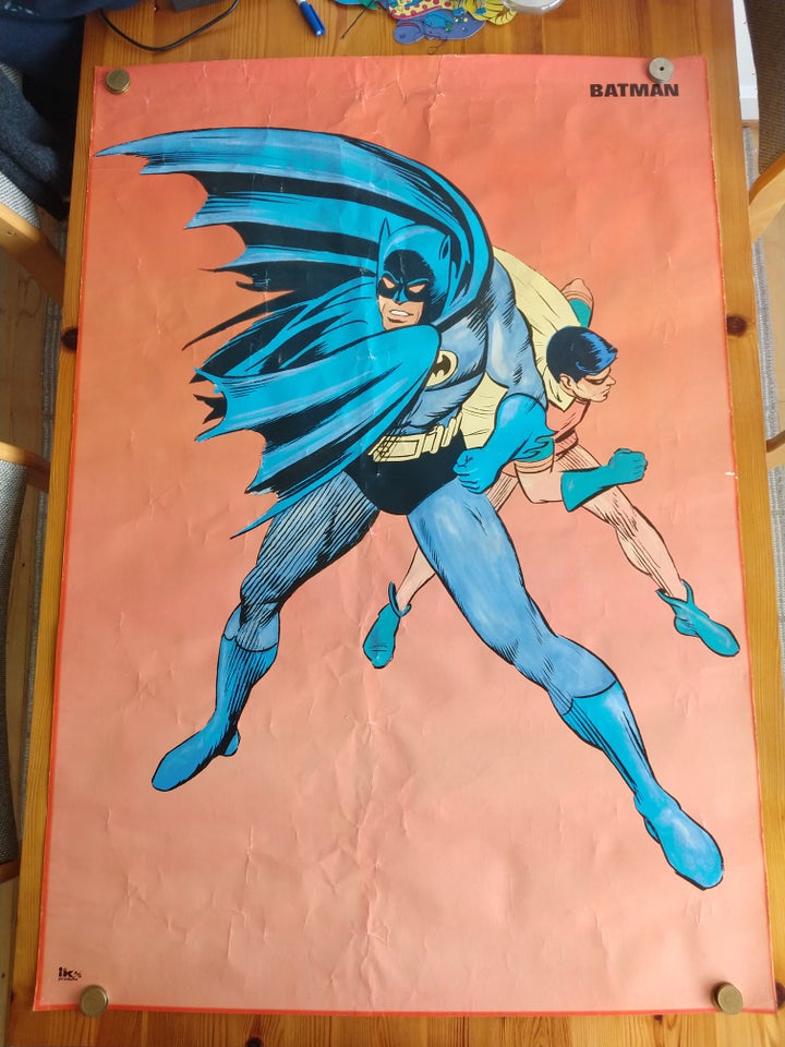 Original dansk Batman plakat fra