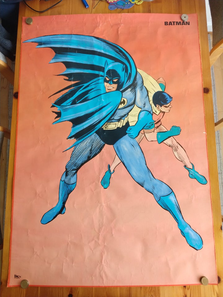 Original dansk Batman plakat fra