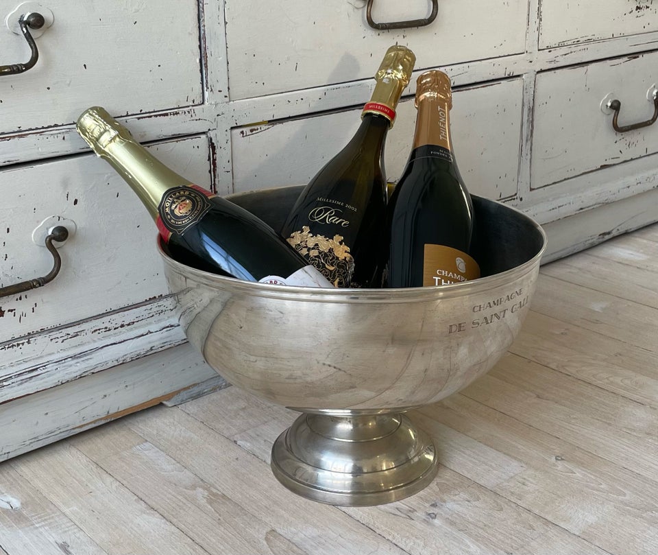 Gammel fransk champagne bowle,