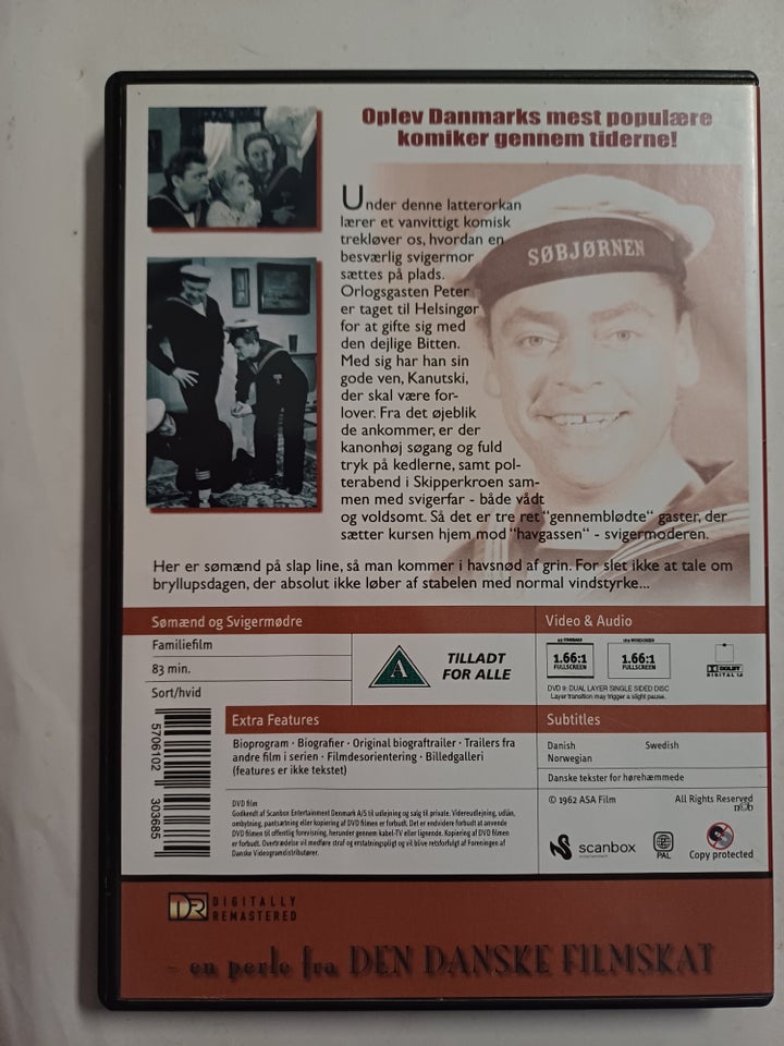 Sømænd og svigermødre, DVD,