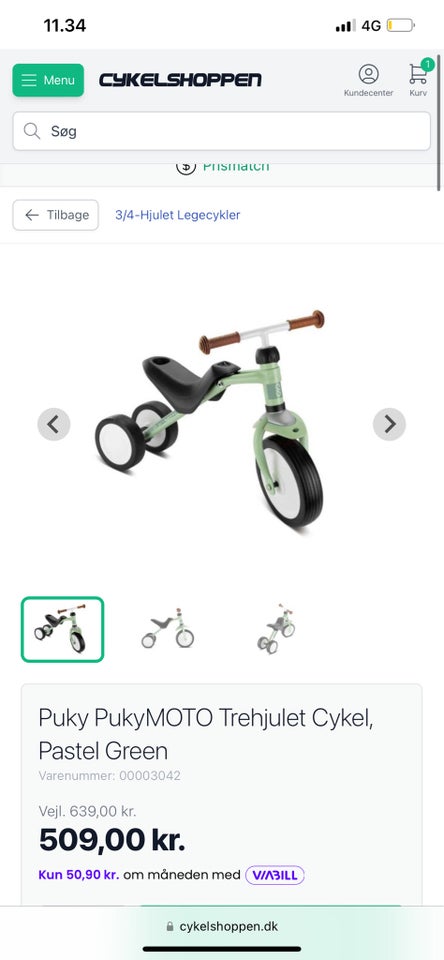 Unisex børnecykel løbecykel