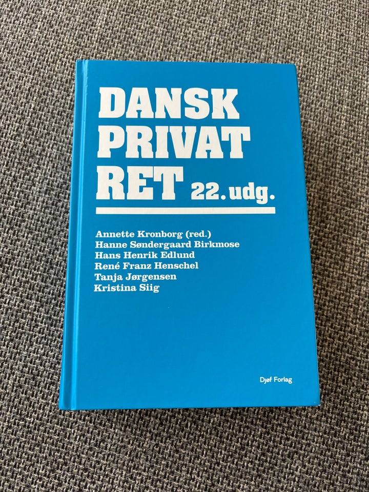 Dansk privatret, Anette Kronborg,