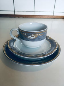 Porcelæn 6 kaffekopper m/