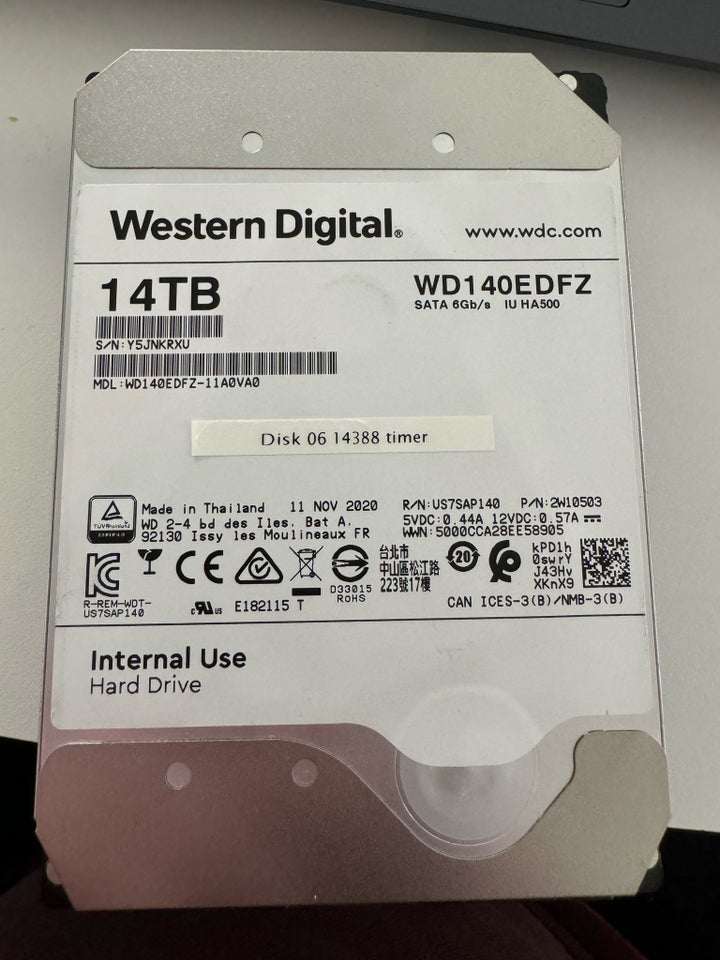 Western Digital, 14000 GB, God