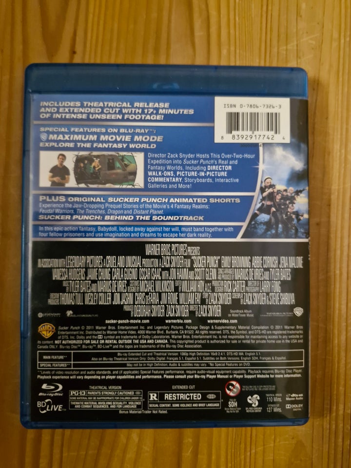 Sucker Punch, Blu-ray, action